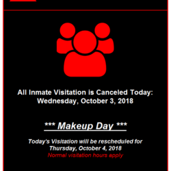 Inmate Visitation Makeup Day