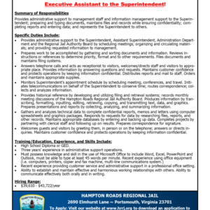 Flyer for Executive Assistant