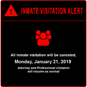 Inmate Visitation Alert!